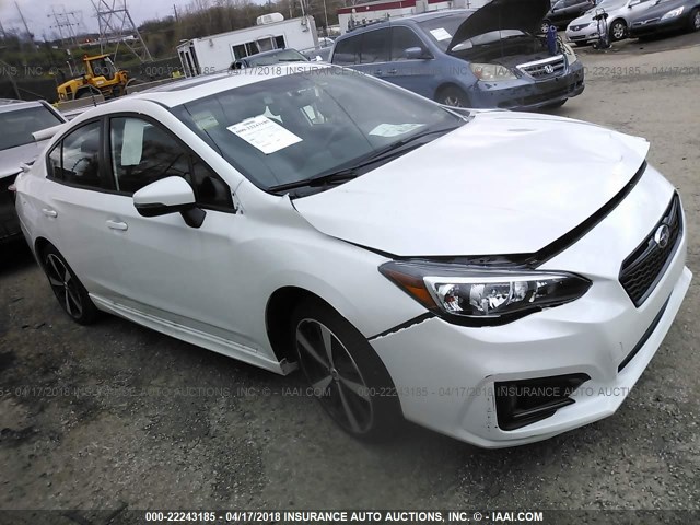 4S3GKAM68H3622448 - 2017 SUBARU IMPREZA SPORT WHITE photo 1