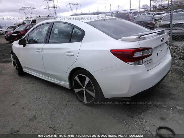 4S3GKAM68H3622448 - 2017 SUBARU IMPREZA SPORT WHITE photo 3