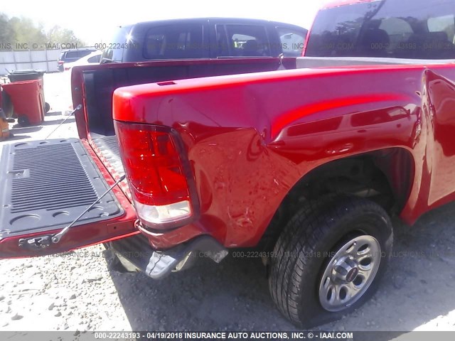 2GTEC19C881134030 - 2008 GMC SIERRA C1500 RED photo 6