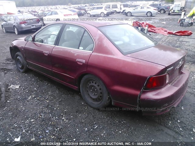 4A3AA46H42E150766 - 2002 MITSUBISHI GALANT ES/LS/GTZ RED photo 3