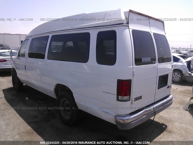 1FBSS31L5YHB59160 - 2000 FORD ECONOLINE E350 SUPER DUTY WAGON WHITE photo 3