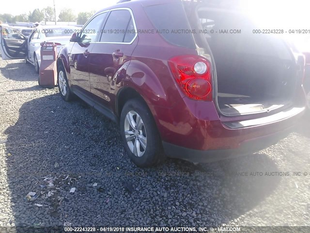 2GNALBEK1E6343567 - 2014 CHEVROLET EQUINOX LT MAROON photo 3