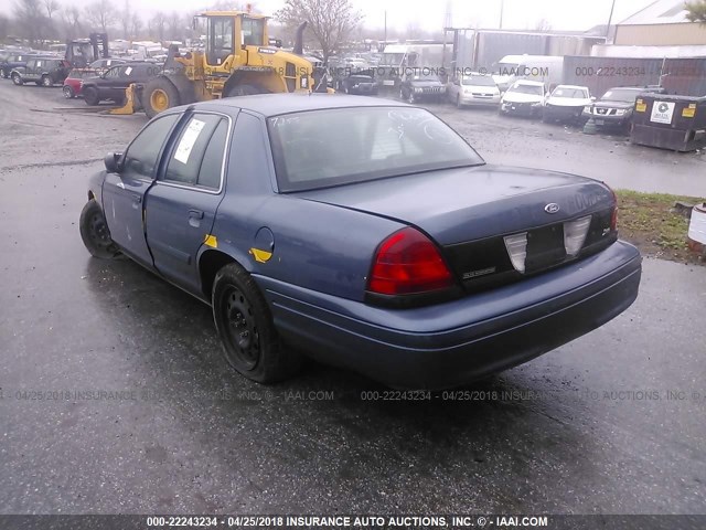 2FABP7BV8BX154147 - 2011 FORD CROWN VICTORIA POLICE INTERCEPTOR BLUE photo 3