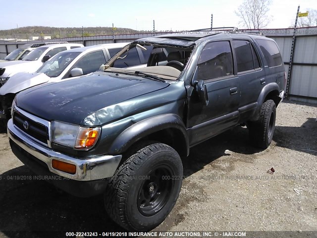 JT3HN87R7W0194076 - 1998 TOYOTA 4RUNNER LIMITED GREEN photo 2