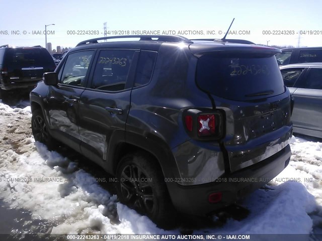 ZACCJBBT2GPD53857 - 2016 JEEP RENEGADE LATITUDE GRAY photo 3