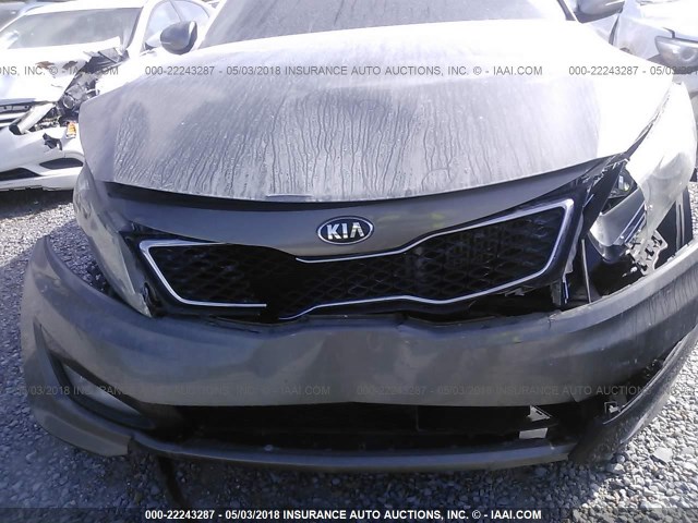 5XXGR4A60DG183502 - 2013 KIA OPTIMA SX GRAY photo 6