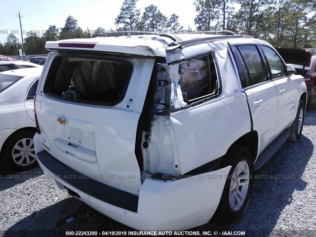 1GNSCAEC0FR106713 - 2015 CHEVROLET TAHOE C1500  LS WHITE photo 6