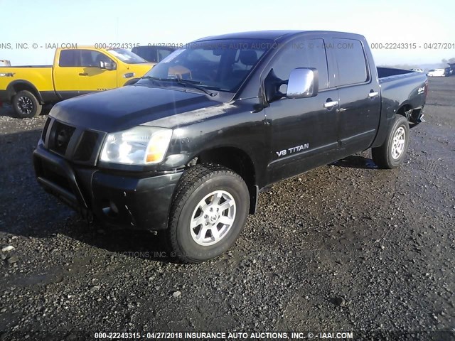 1N6BA07B67N238202 - 2007 NISSAN TITAN XE/SE/LE BLACK photo 2