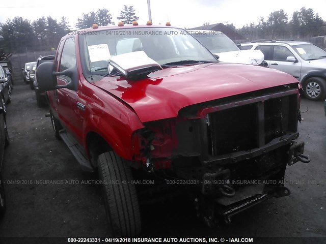 1FTSX21566EB04174 - 2006 FORD F250 SUPER DUTY RED photo 1