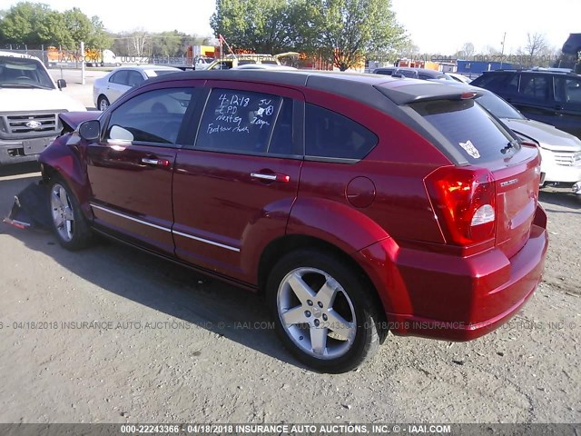 1B3HE78K97D235939 - 2007 DODGE CALIBER R/T RED photo 3