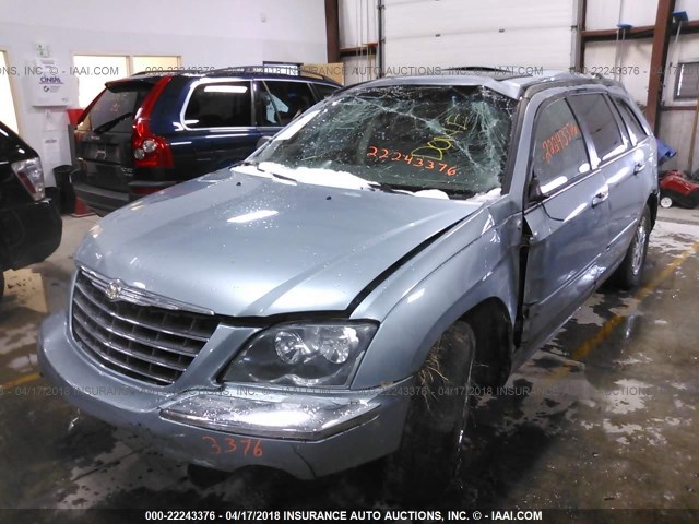 2C4GM68455R451502 - 2005 CHRYSLER PACIFICA TOURING BLUE photo 2