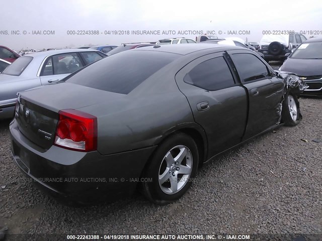 2B3KA33V19H562739 - 2009 DODGE CHARGER SXT GRAY photo 4