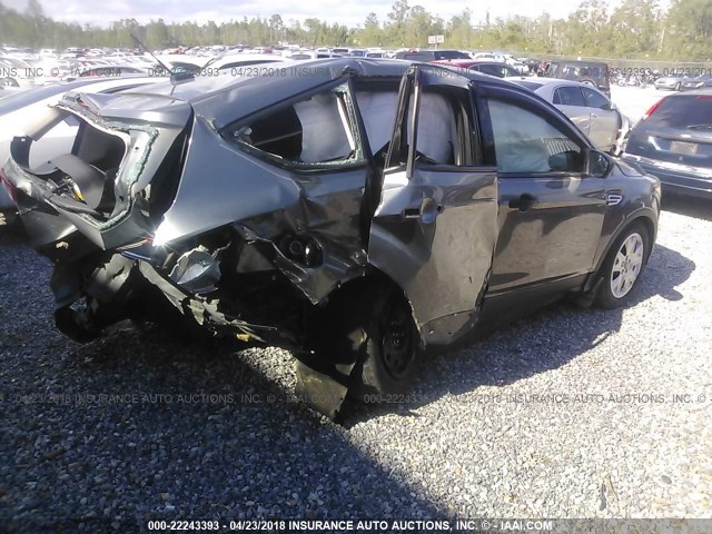 1FMCU0F79EUD06292 - 2014 FORD ESCAPE S GRAY photo 4