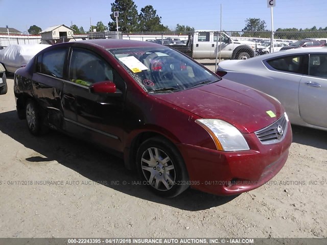 3N1AB6AP4CL711918 - 2012 NISSAN SENTRA 2.0/2.0S/SR/2.0SL RED photo 1