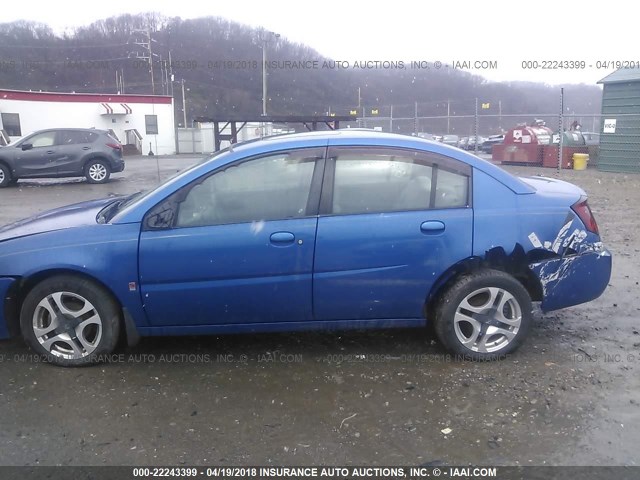 1G8AL52F54Z103226 - 2004 SATURN ION LEVEL 3 BLUE photo 6