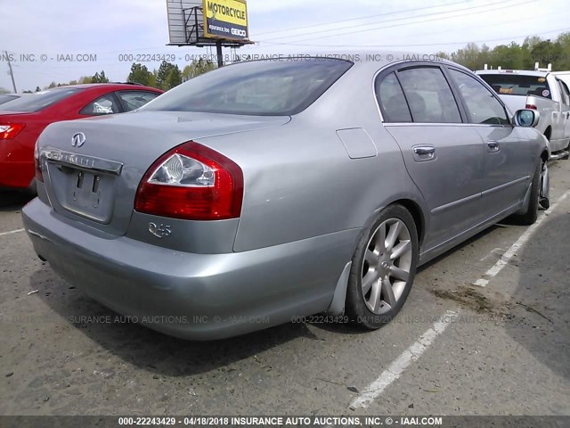 JNKBF01AX2M006042 - 2002 INFINITI Q45 SILVER photo 4