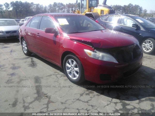 4T1BF3EK5BU685073 - 2011 TOYOTA CAMRY SE/LE/XLE RED photo 1