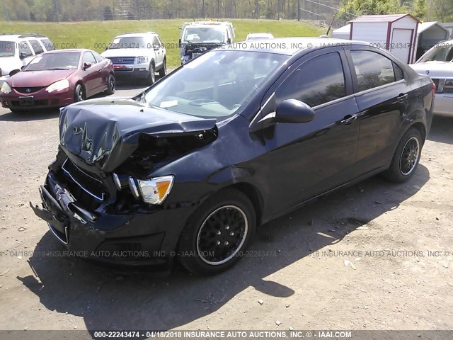 1G1JA5SH6D4165916 - 2013 CHEVROLET SONIC LS BLACK photo 2