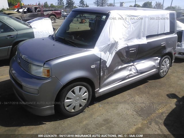 JTLKT324564080631 - 2006 TOYOTA SCION XB GRAY photo 2