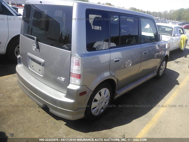 JTLKT324564080631 - 2006 TOYOTA SCION XB GRAY photo 4