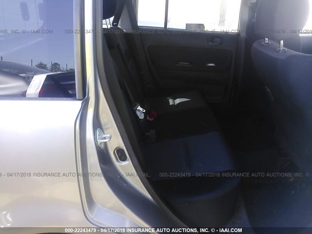 JTLKT324564080631 - 2006 TOYOTA SCION XB GRAY photo 8