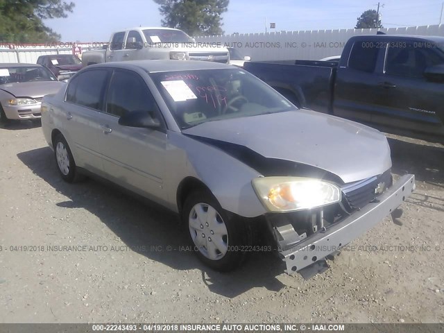 1G1ZS58F37F314300 - 2007 CHEVROLET MALIBU LS 银色 照片 1