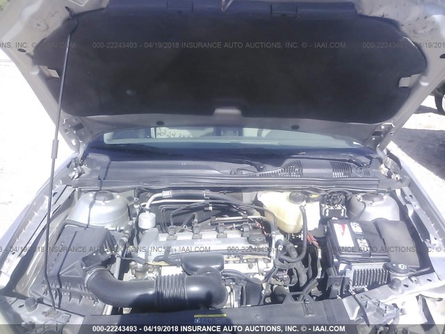 1G1ZS58F37F314300 - 2007 CHEVROLET MALIBU LS 银色 照片 10