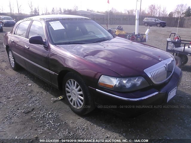 1LNHM81W14Y607097 - 2004 LINCOLN TOWN CAR EXECUTIVE/SIGNATURE Bordo fotoğraf 1