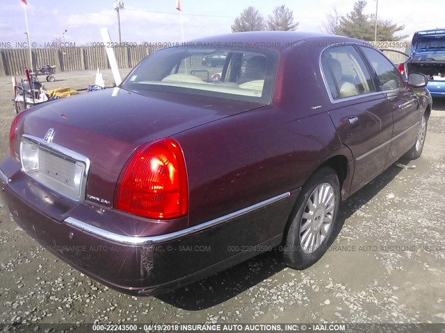 1LNHM81W14Y607097 - 2004 LINCOLN TOWN CAR EXECUTIVE/SIGNATURE Bordo fotoğraf 4