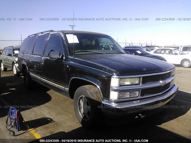 1GNEC16R6XJ386959 - 1999 CHEVROLET SUBURBAN C1500 BLACK photo 1