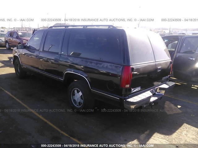 1GNEC16R6XJ386959 - 1999 CHEVROLET SUBURBAN C1500 BLACK photo 3