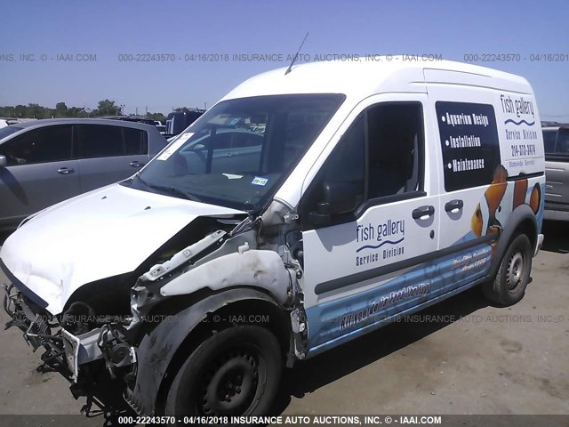 NM0LS6BN0DT126458 - 2013 FORD TRANSIT CONNECT XLT WHITE photo 2