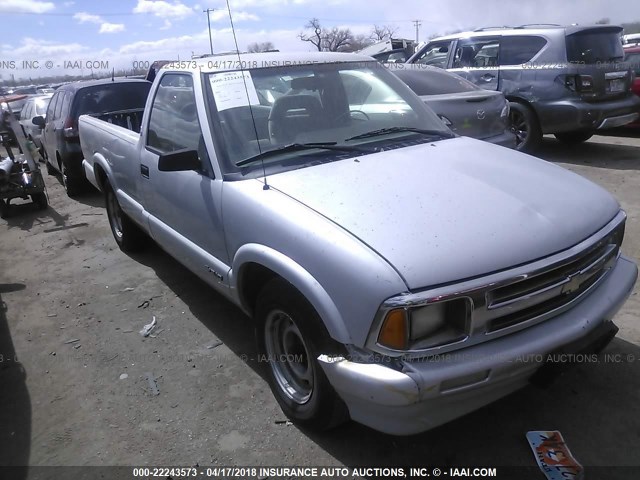 1GCCS14X2T8132669 - 1996 CHEVROLET S TRUCK S10 SILVER photo 1