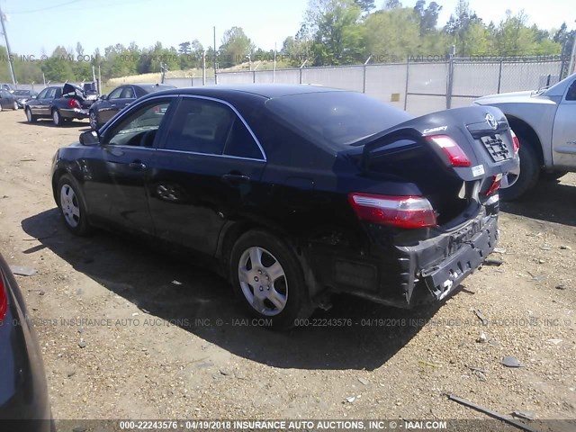 4T1BE46K37U001054 - 2007 TOYOTA CAMRY NEW GENERAT CE/LE/XLE/SE BLACK photo 3