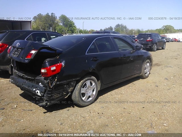 4T1BE46K37U001054 - 2007 TOYOTA CAMRY NEW GENERAT CE/LE/XLE/SE BLACK photo 4
