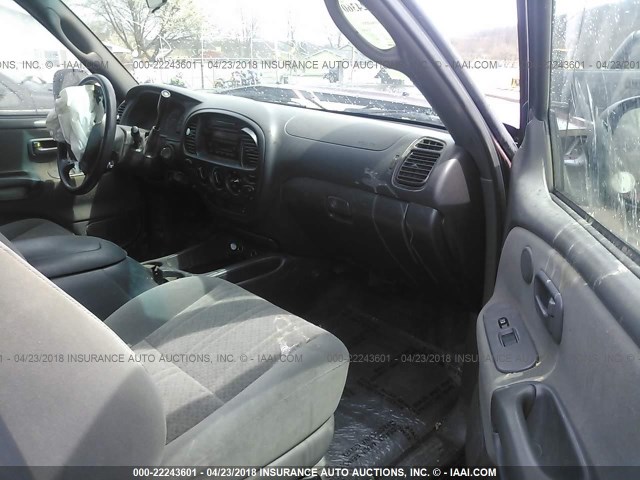 5TBBT44176S480076 - 2006 TOYOTA TUNDRA ACCESS CAB SR5 RED photo 5