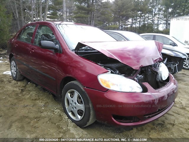 1NXBR32E36Z691627 - 2006 TOYOTA COROLLA CE/LE/S RED photo 1