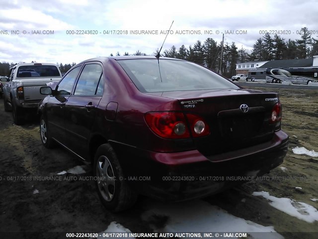 1NXBR32E36Z691627 - 2006 TOYOTA COROLLA CE/LE/S RED photo 3