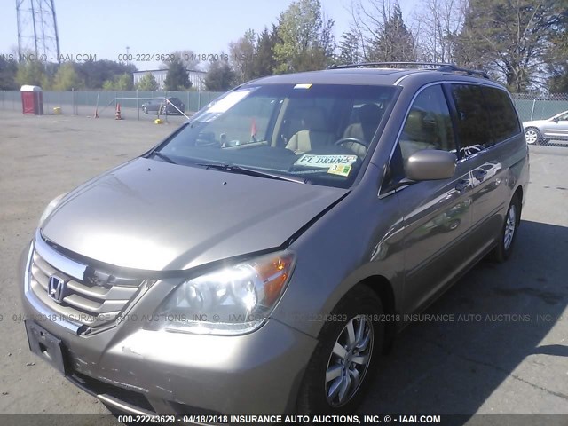 5FNRL3H71AB043833 - 2010 HONDA ODYSSEY EXL ოქროსფერი ფოტო 2