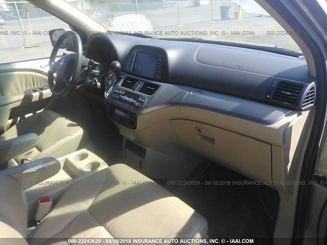 5FNRL3H71AB043833 - 2010 HONDA ODYSSEY EXL ოქროსფერი ფოტო 5