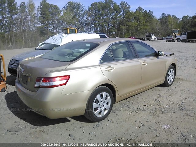 4T1BF3EK6AU064701 - 2010 TOYOTA CAMRY SE/LE/XLE 金色 照片 4