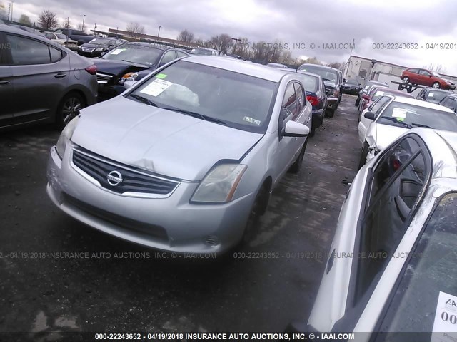 3N1AB6AP4BL606407 - 2011 NISSAN SENTRA 2.0/2.0S/SR/2.0SL SILVER photo 2