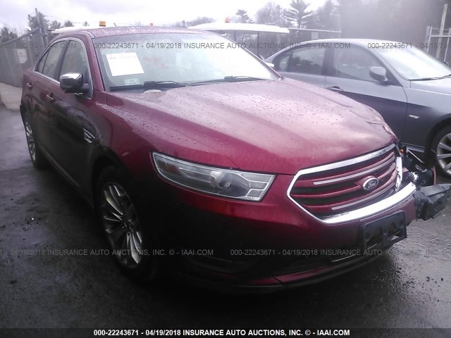 1FAHP2F84DG129109 - 2013 FORD TAURUS LIMITED RED photo 1