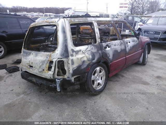 JF1SF65651H704968 - 2001 SUBARU FORESTER S 红色 照片 4