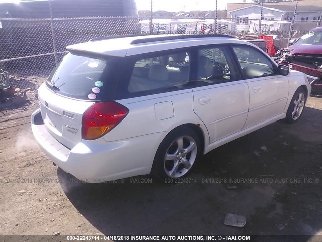 4S3BP676154315942 - 2005 SUBARU LEGACY GT LIMITED WHITE photo 4