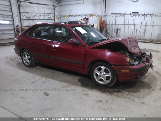 KMHDN56D75U143615 - 2005 HYUNDAI ELANTRA GLS/GT RED photo 1