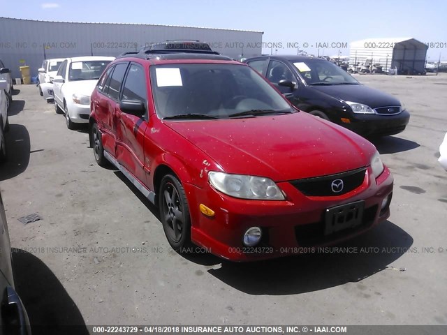 JM1BJ246821535137 - 2002 MAZDA PROTEGE PR5 RED photo 1