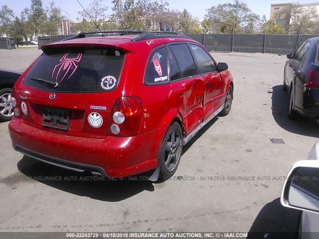 JM1BJ246821535137 - 2002 MAZDA PROTEGE PR5 红色 照片 4