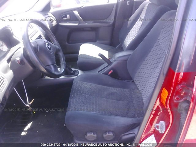 JM1BJ246821535137 - 2002 MAZDA PROTEGE PR5 红色 照片 5
