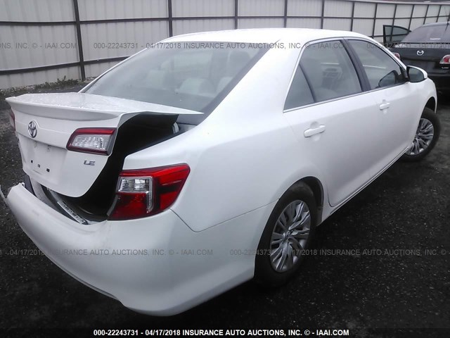 4T4BF1FK1ER377864 - 2014 TOYOTA CAMRY L/SE/LE/XLE 白色 照片 4